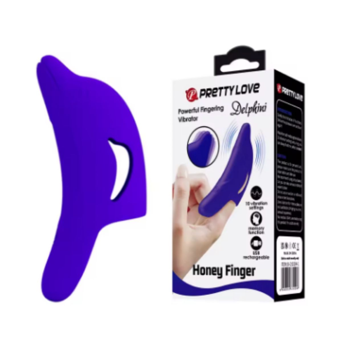 PRETTY LOVE - VIBRADOR DE DEDO DELPHINI PRETTY LOVE