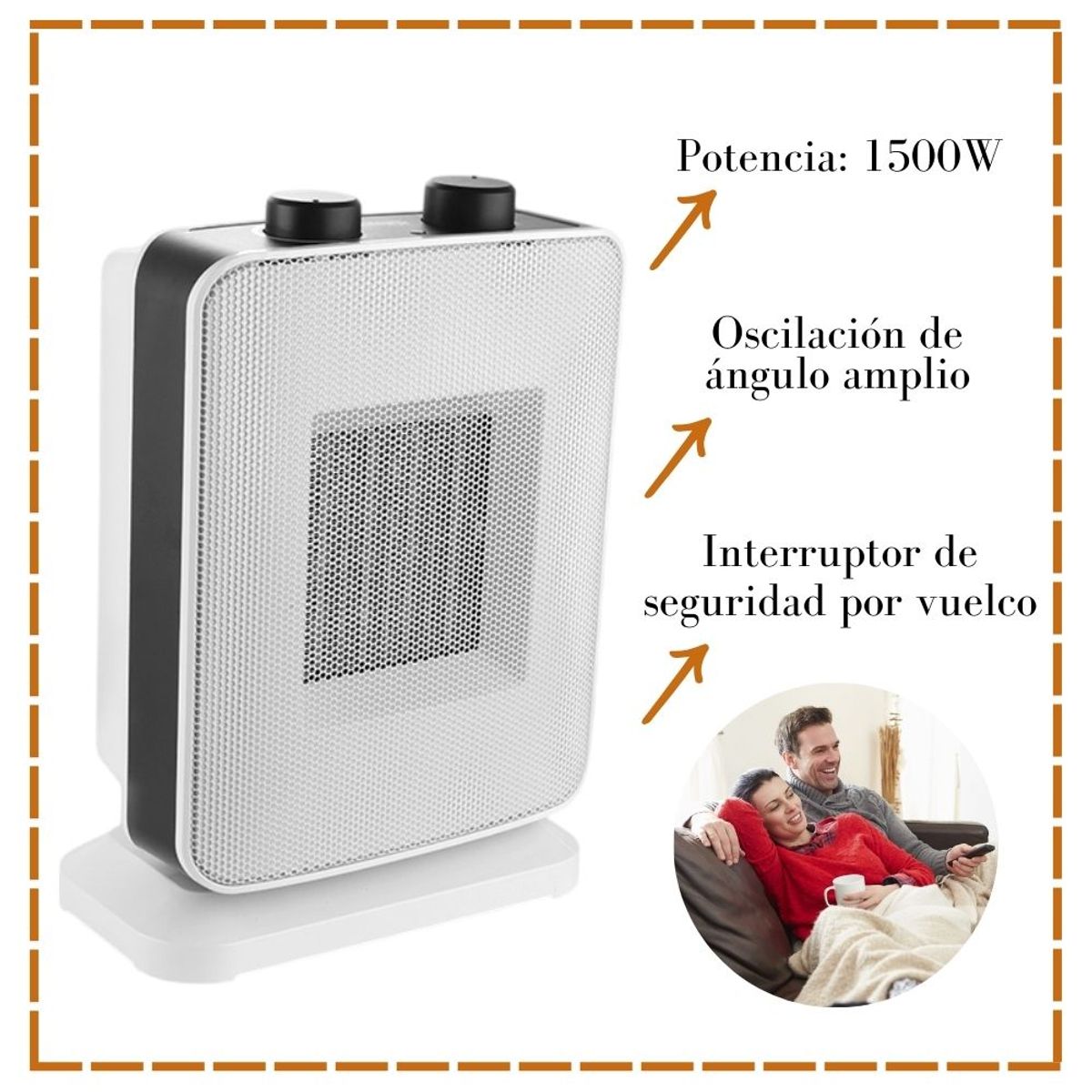 Dsp - Termo Ventilador DSP 1500W  MK-Y20519