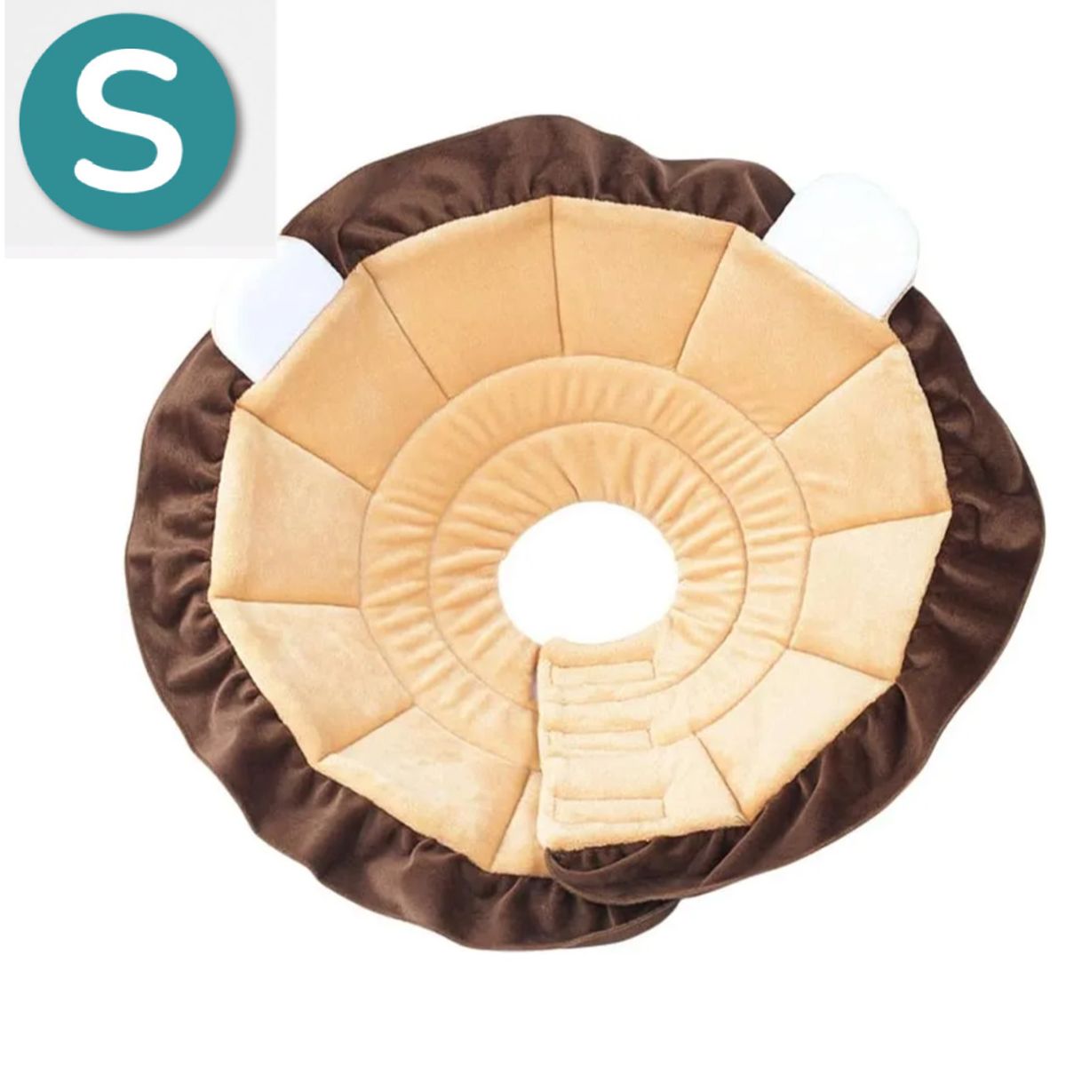 CAT OH - Collar Isabelino de tela león - S