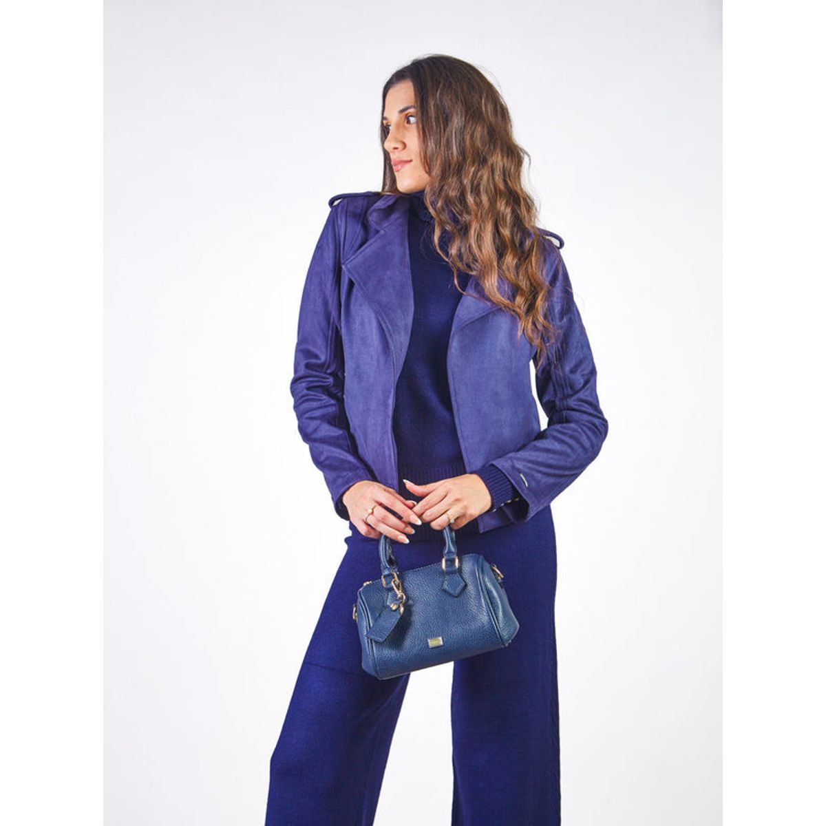 MICHELLE BELAU - TANA - CASACA EN TELA TIPO PIEL DE DURAZNO