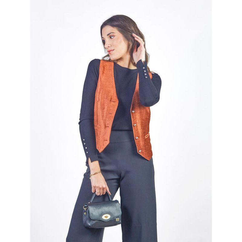 MICHELLE BELAU - VERA - CHALECO CLÁSICO CORTO