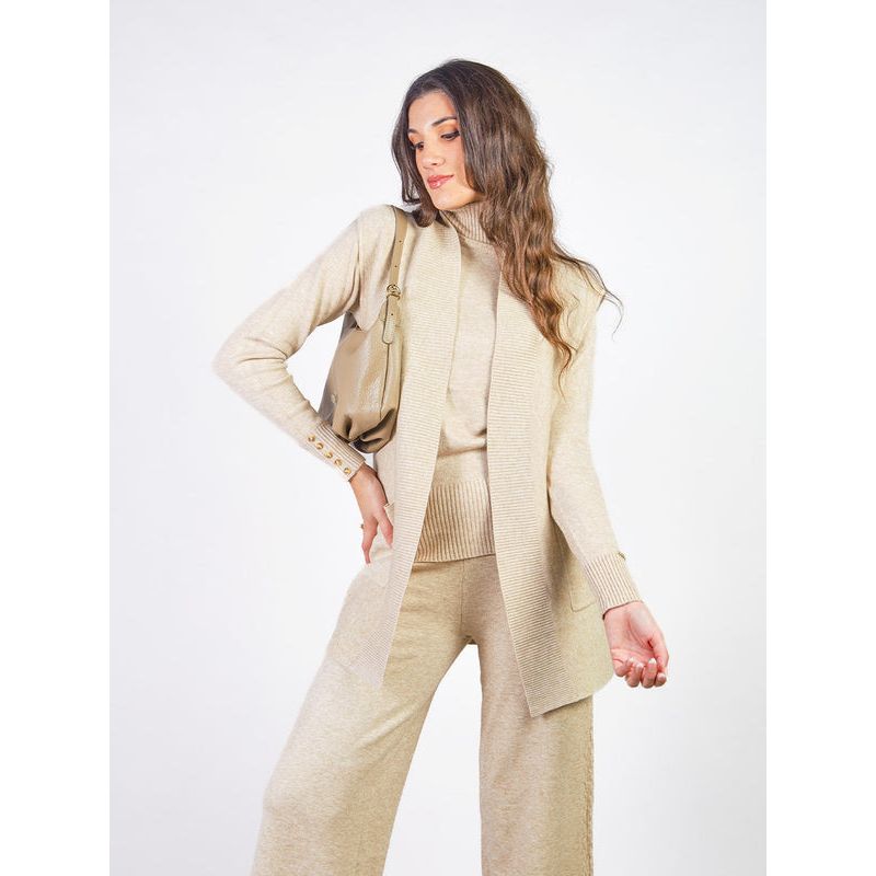 MICHELLE BELAU - ATENAS - CHALECO LARGO TEJIDO