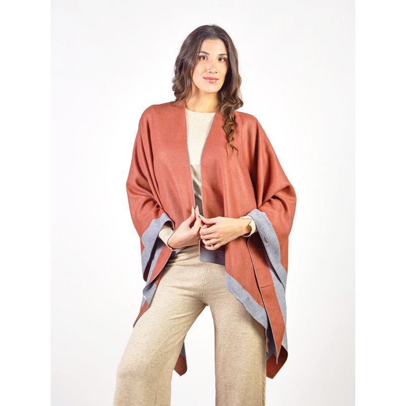 MICHELLE BELAU - PARIS - PONCHO TEJIDO REVERSIBLE