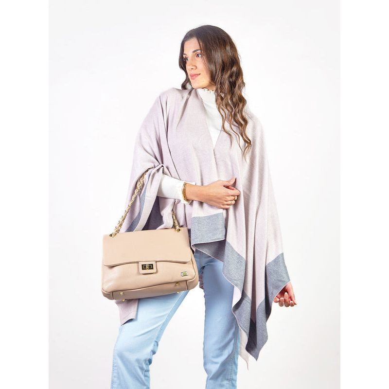 MICHELLE BELAU - PARIS - PONCHO TEJIDO REVERSIBLE