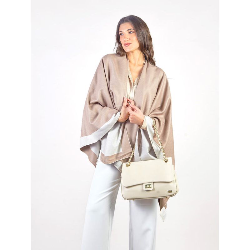 MICHELLE BELAU - PARIS - PONCHO TEJIDO REVERSIBLE