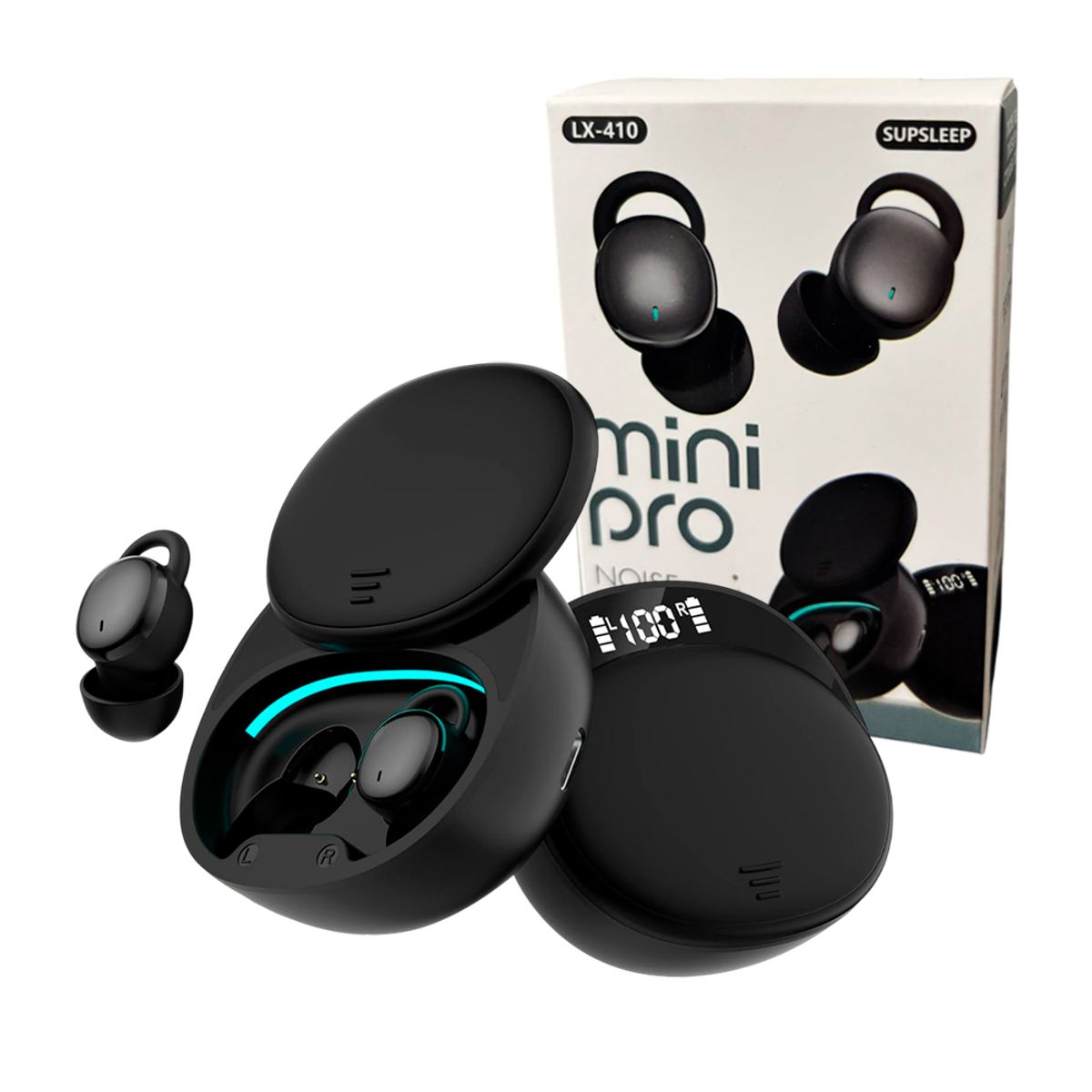 GENERICO - Audifonos con Inalámbricos MiniPro LX-410 Bluethooth - Negro