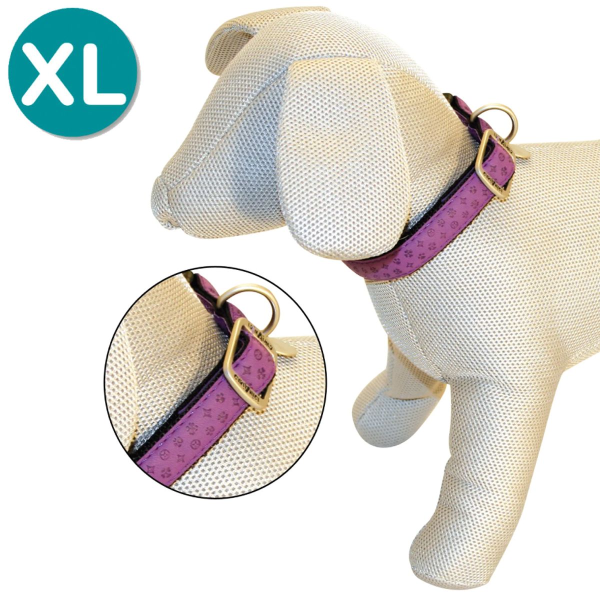 CROCI - Collar para perros mylord morado - XL