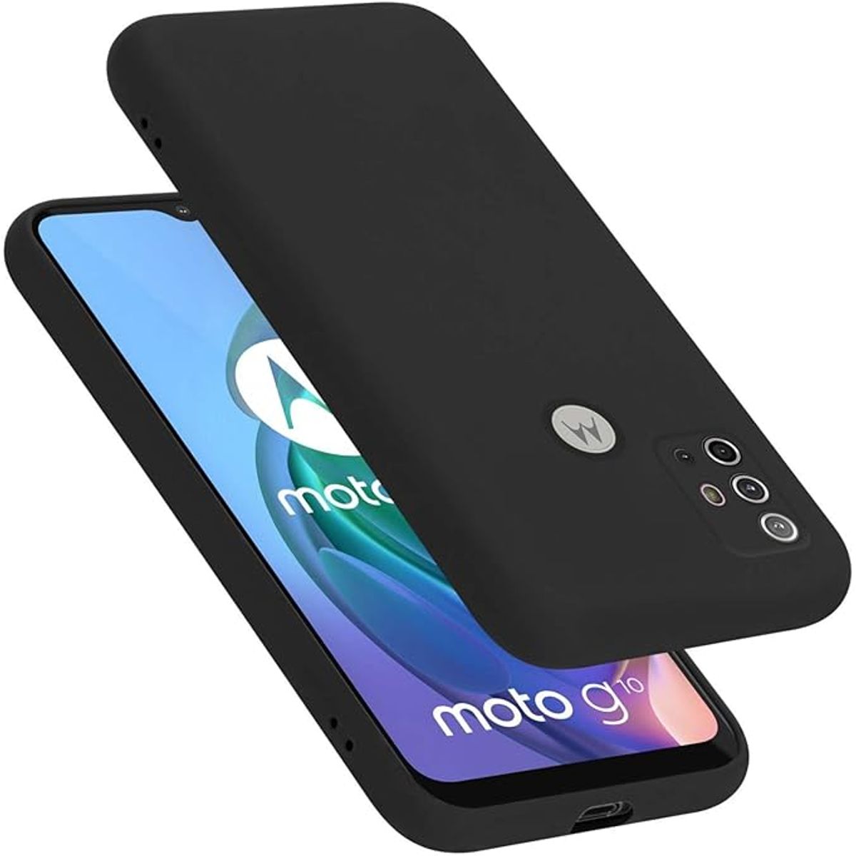 GENERICO - Case Protector para Motorola G10 -Motorola G20- Motorola G-30 Silicona Negro