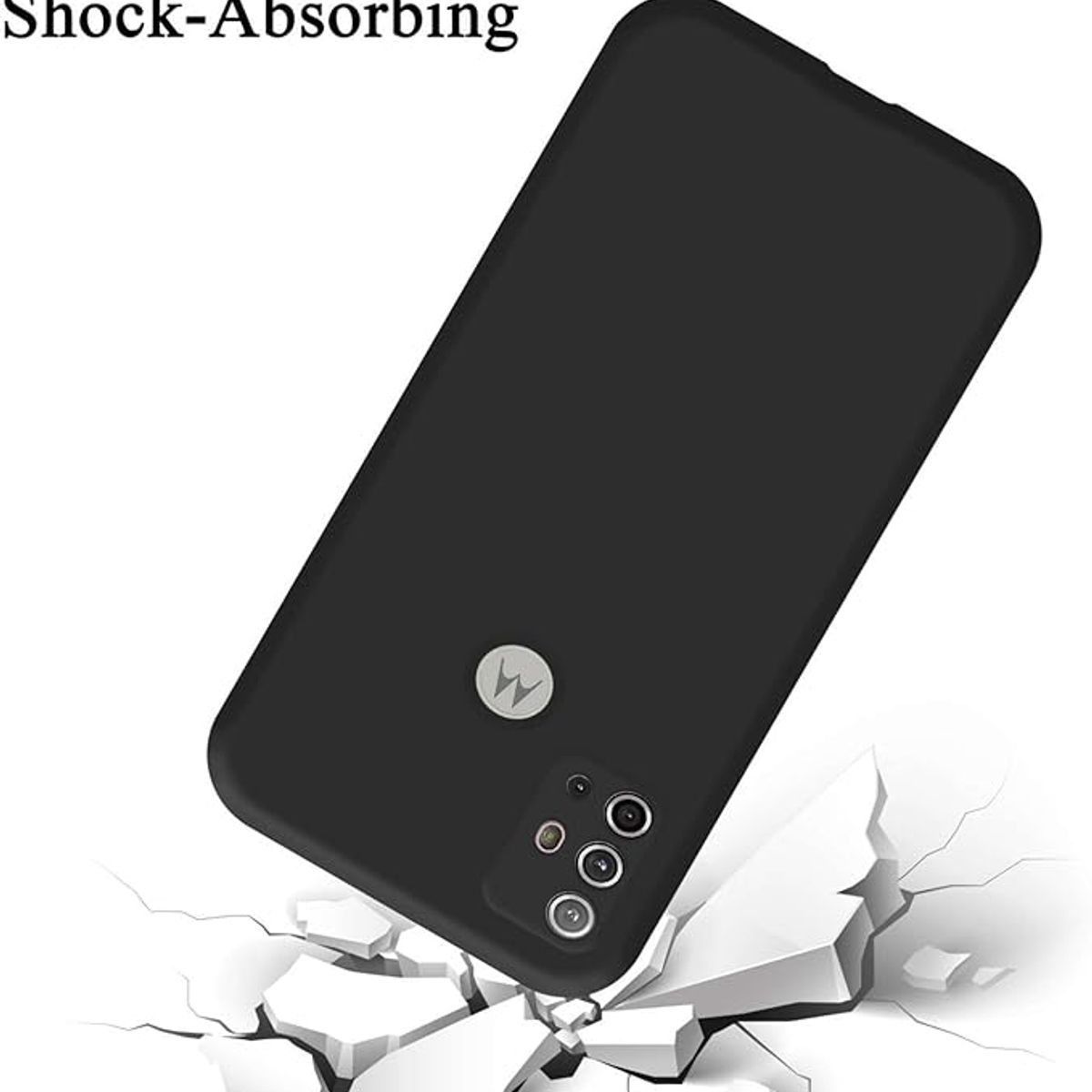 GENERICO - Case Protector para Motorola G10 -Motorola G20- Motorola G-30 Silicona Negro