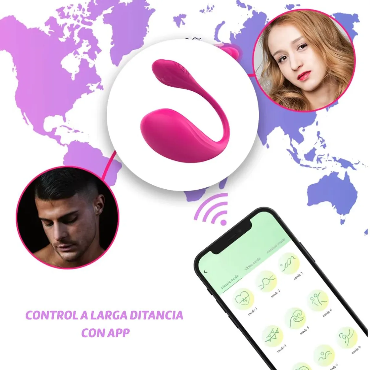 GENERICO - VIBRADOR CONSOLADOR CON APP USO A LARGA DISTANCIA