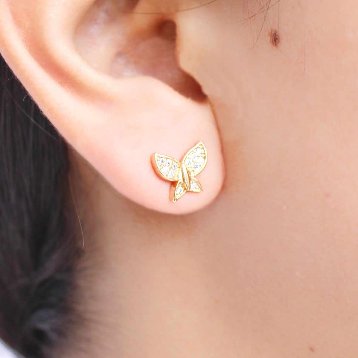 CLEO JOYAS & ACCESORIOS - Arete Mary Dorado Acero