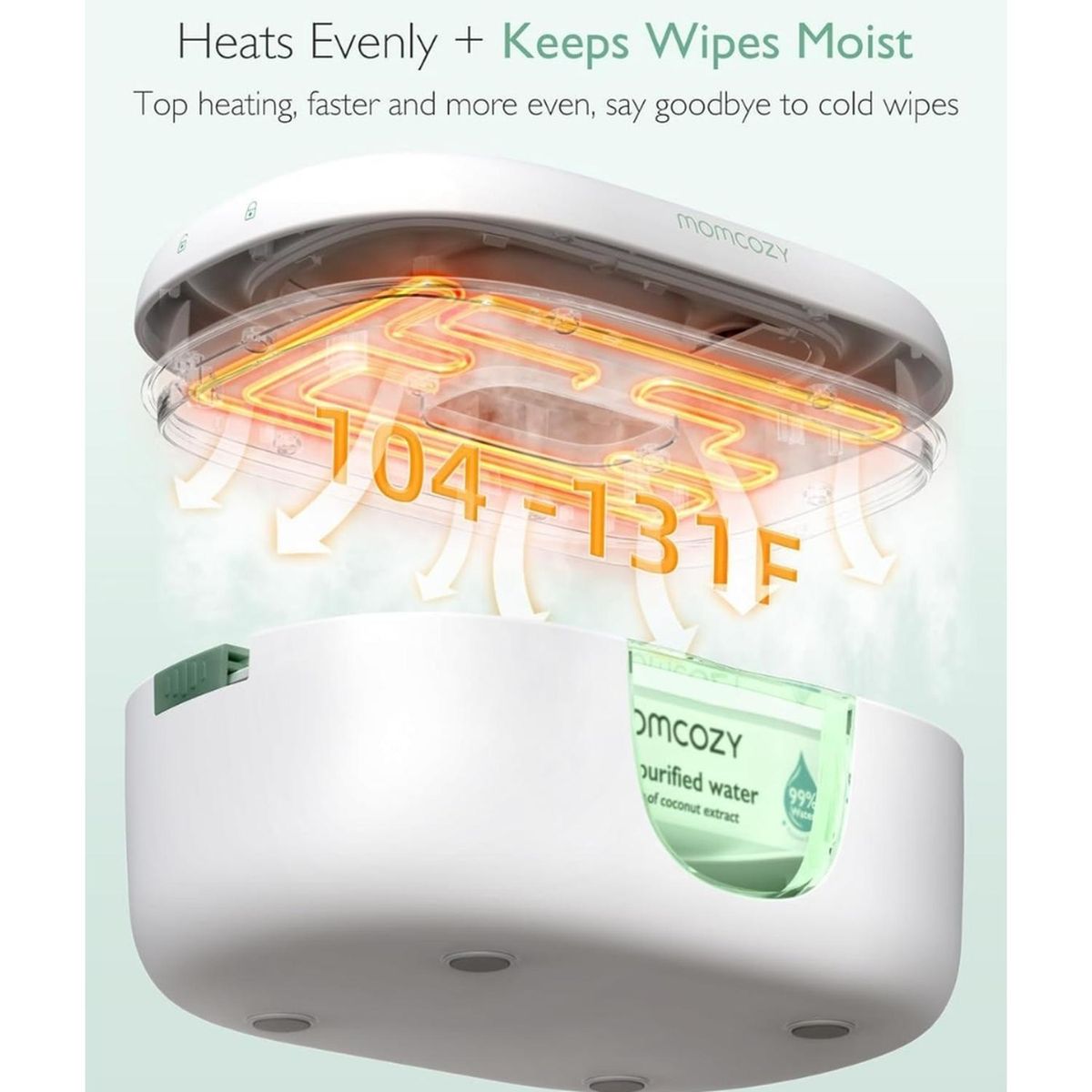 MOMCOZY - Calentador de toallitas humedas de Bebe Momcozy