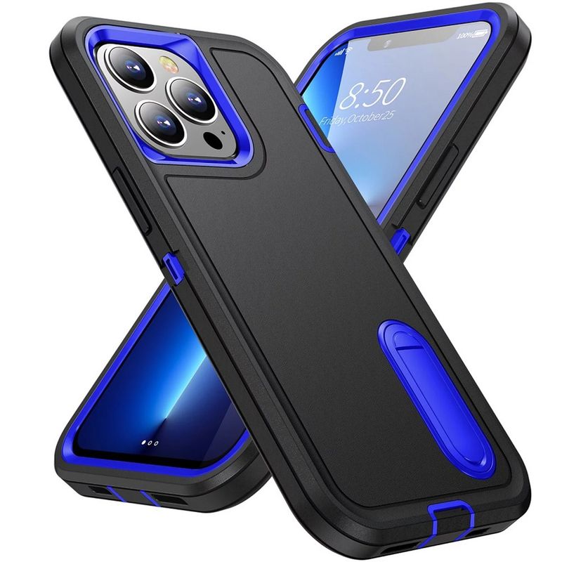 GENERICO - Funda para iPhone 14 Pro Adventure Extreme Negro-Azul