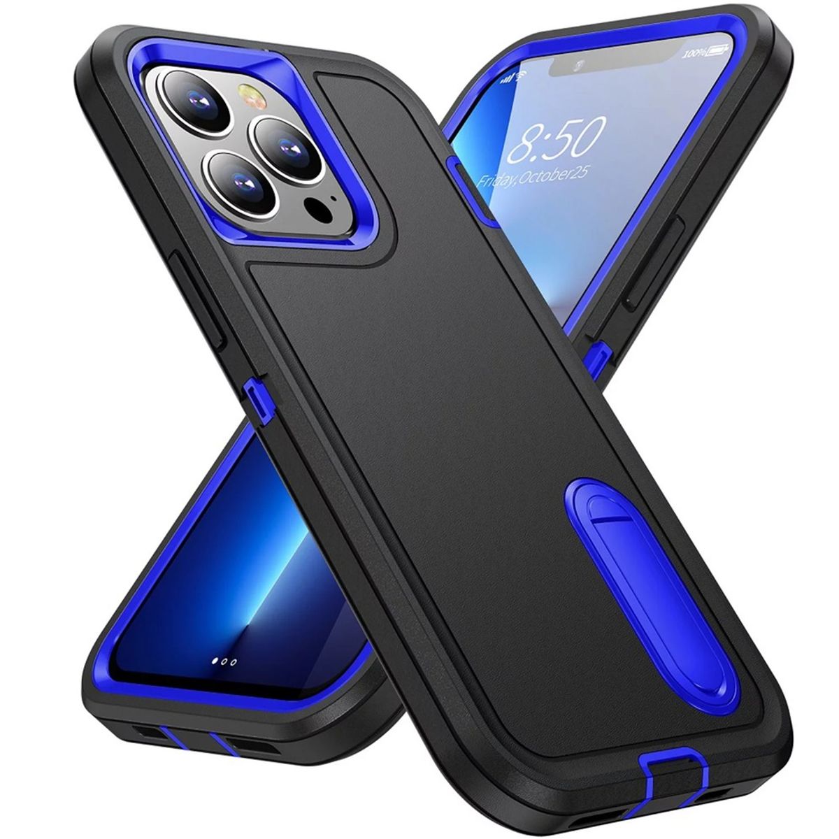 Funda para iPhone 16 Adventure Extreme Negro-Azul, marca GENERICO - Foto Principal