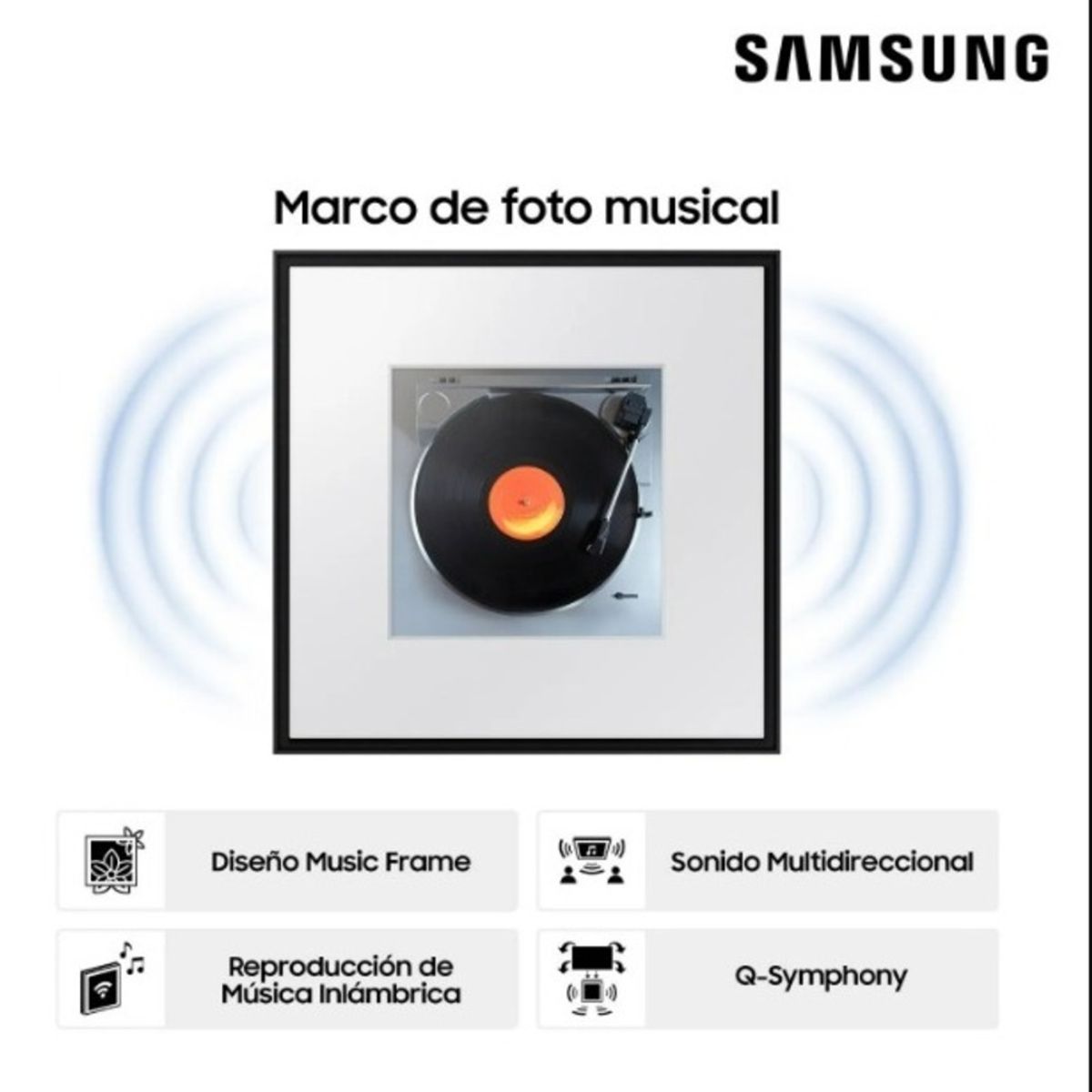 SAMSUNG - Parlante Samsung Music Frame Dolby 120W HW-LS60D
