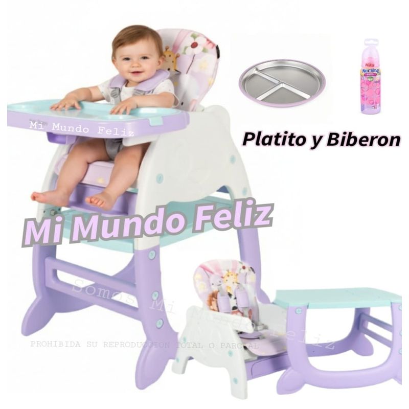 BABY - Silla de Comer para Bebe 3 en 1 Princees Froz