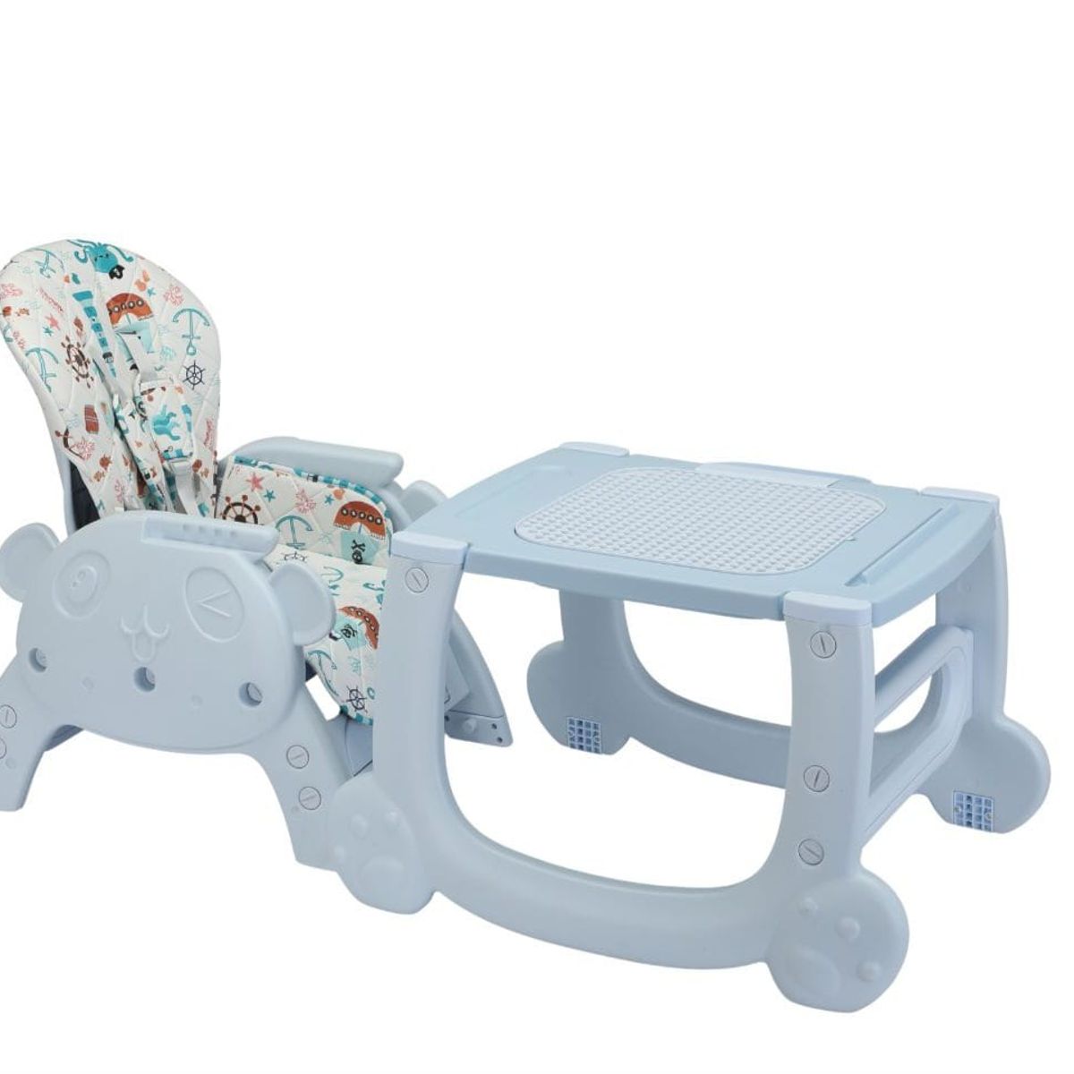 EBABY - Silla de Comer para Bebe 3 en 1 Celeste  2025