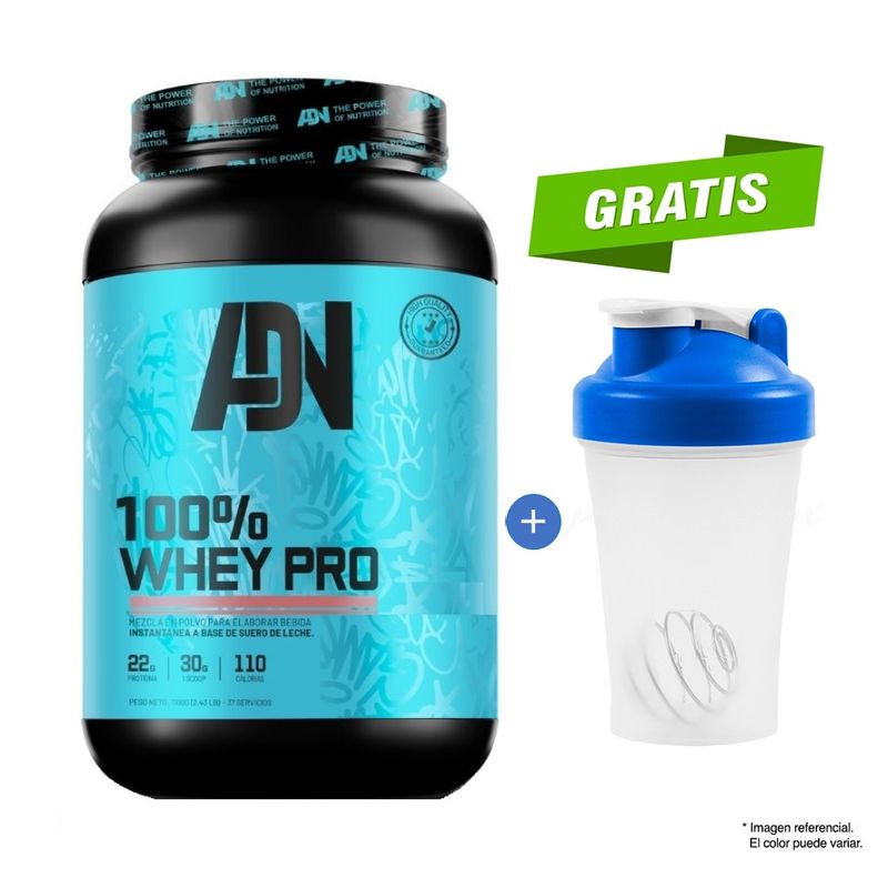 ADN - Proteína Suero de Leche 100% Whey Pro 1.1 kg Chocolate + Tomatodo
