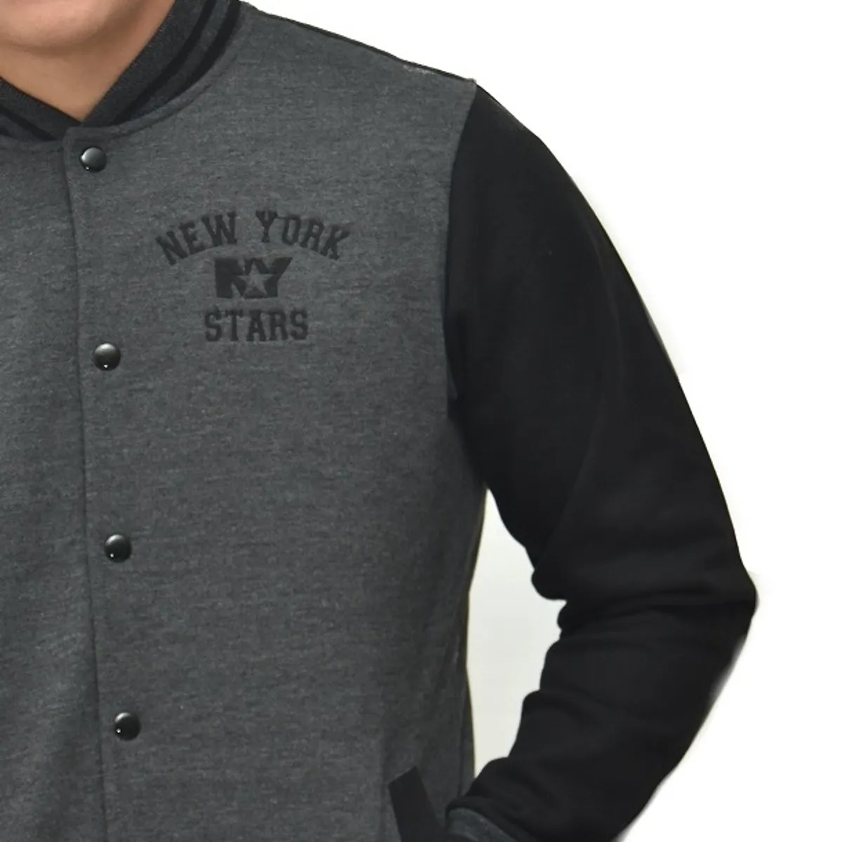 NEW YORK STARS - CASACA NEW YORK STARS PLOMO RATA