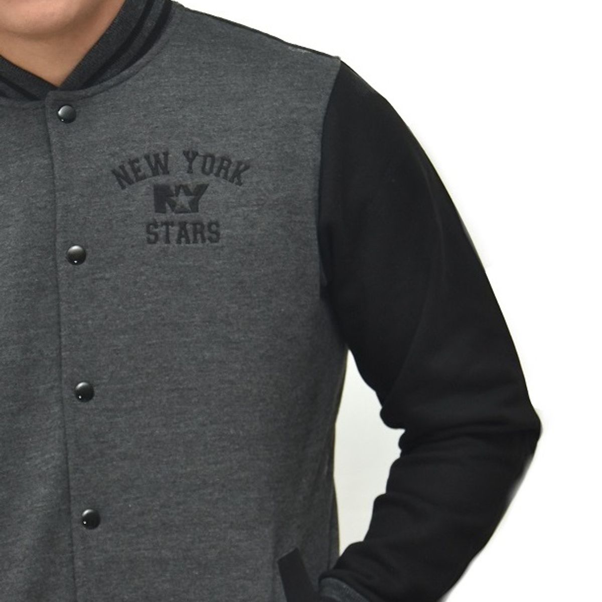 NEW YORK STARS - CASACA NEW YORK STARS PLOMO RATA