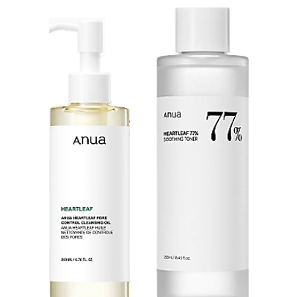 GENERICO - SET ANUA HEARTLEAF CALM & CLEAN SOOTHING TONER + PORE CONTROL CLEANSING OIL