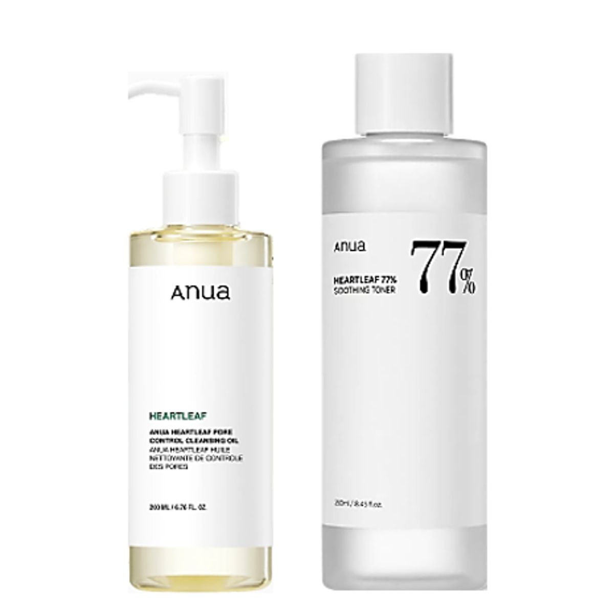 GENERICO - SET ANUA HEARTLEAF CALM & CLEAN SOOTHING TONER + PORE CONTROL CLEANSING OIL