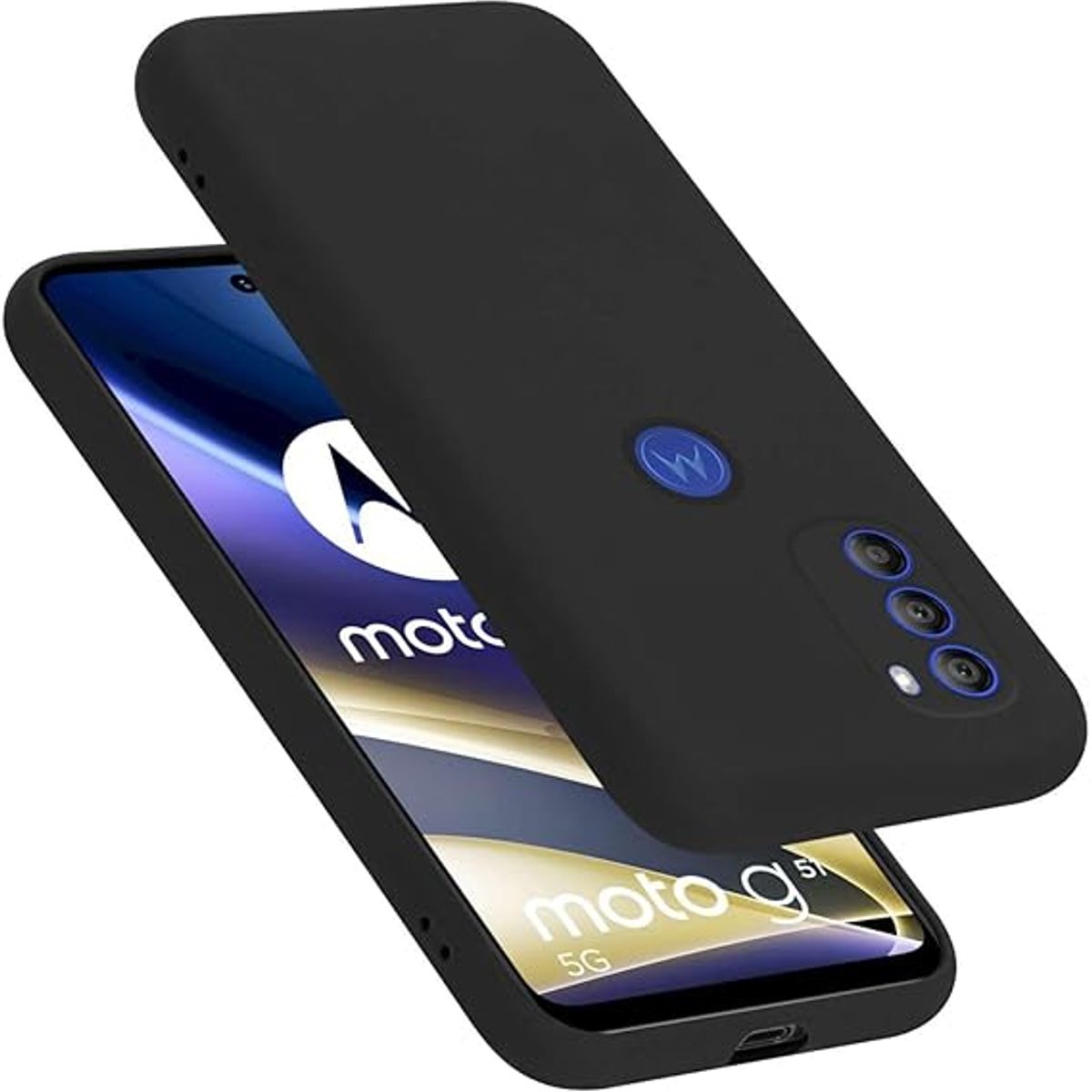 GENERICO - Case Protector para Motorola G51 Silicona Negro