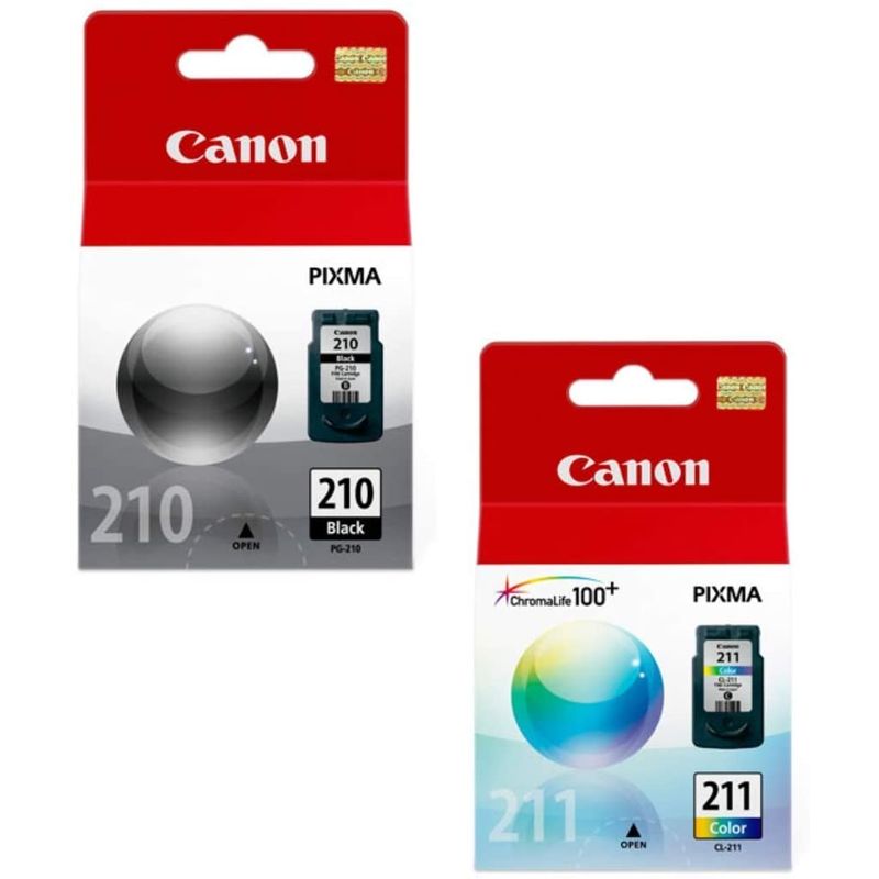 CANON - Cartuchos Canon 210 - 211 Negro y Tricolor