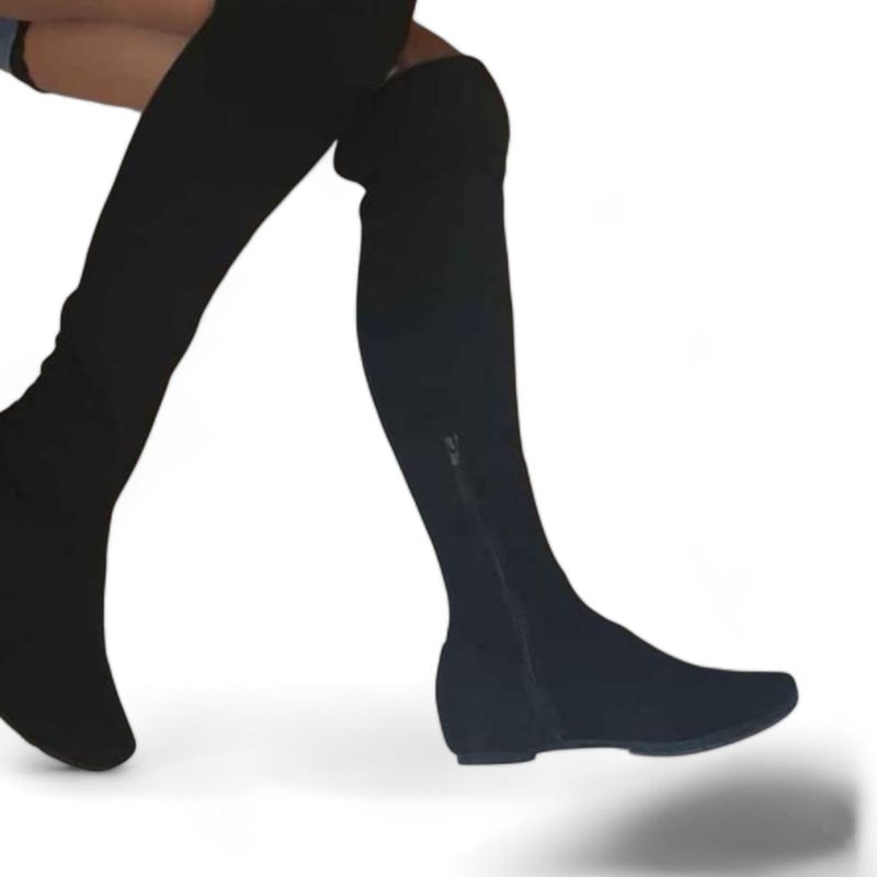 GENERICO - Botin Mujer Yomar Casual Gamusa Elastico1299P-73 Botas Taco 2