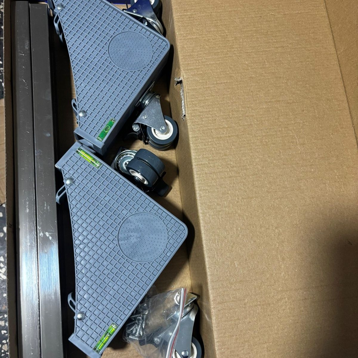 GENERICO - Base grueso a Rueda regulable gris 50a 80cm 300kg