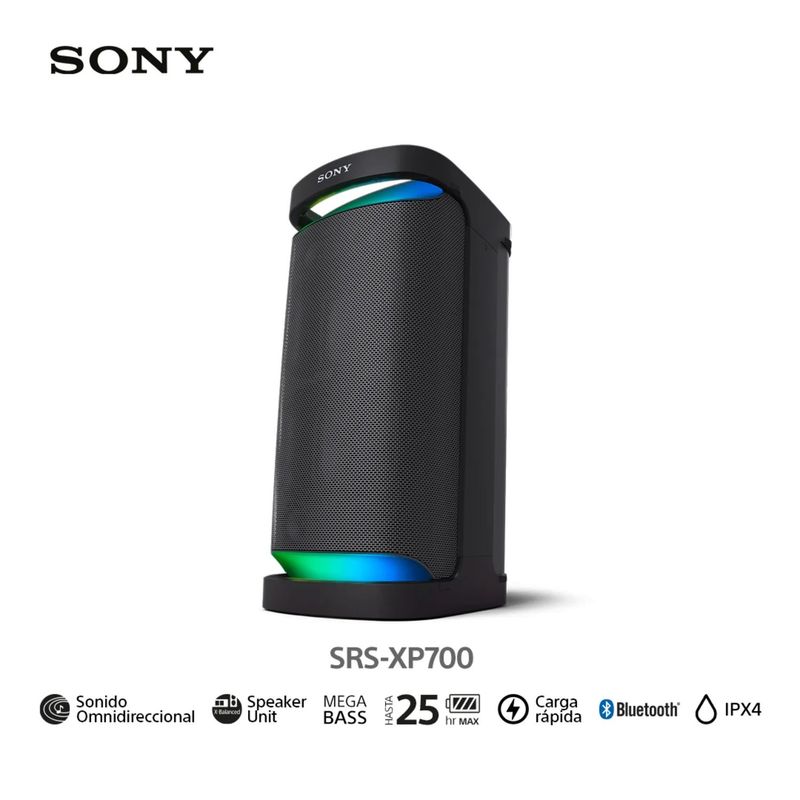 SONY - PARLANTE SONY SRS-XP700  BLUETOOTH CON MEGA BASS Y KARAOKEASS