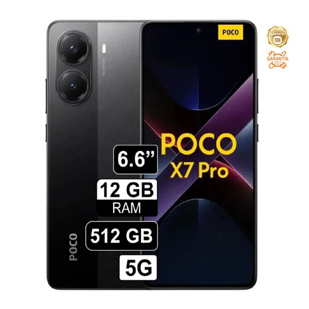 XIAOMI - XIAOMI POCO X7 Pro 5G Negro 12GB RAM 512GB ROM