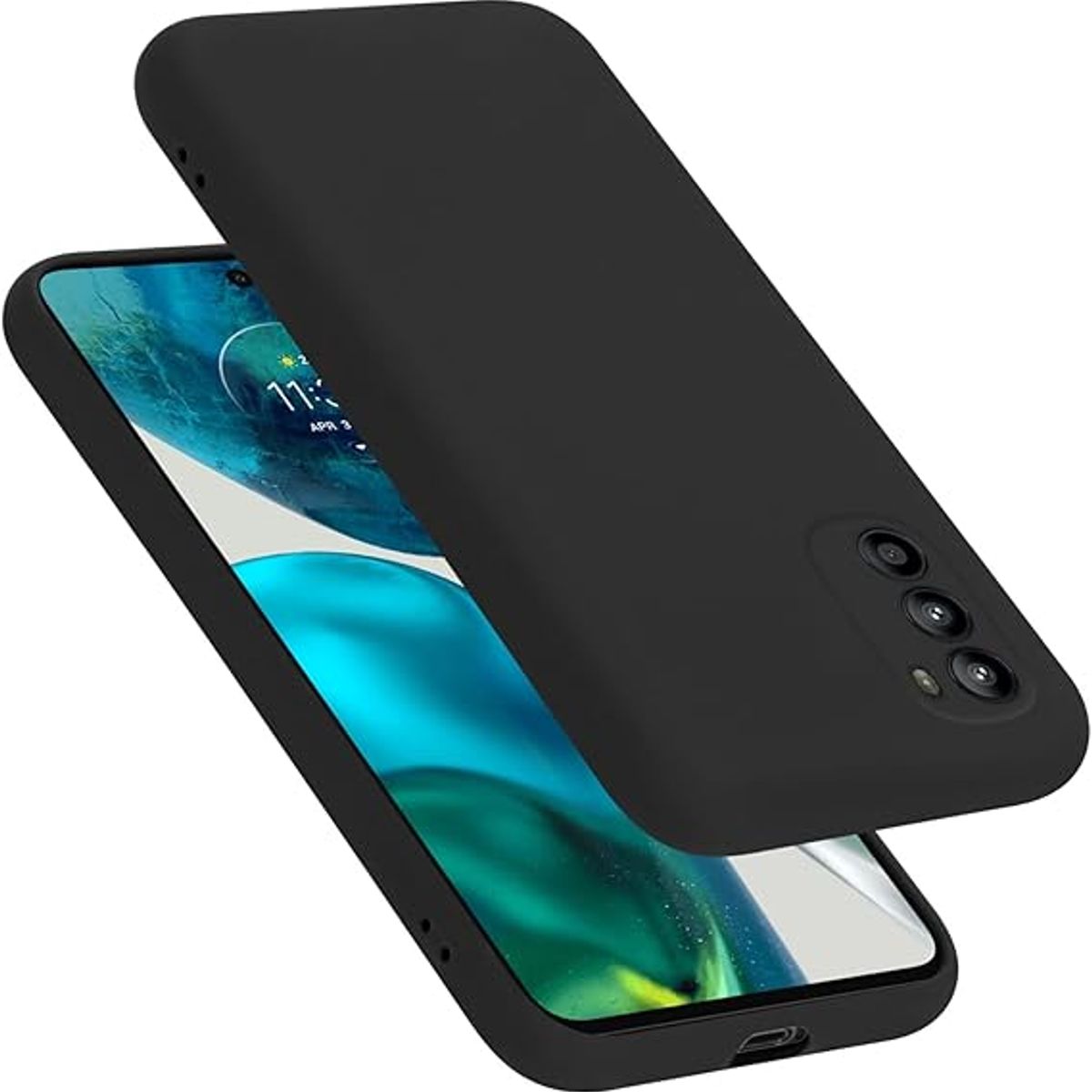 GENERICO - Case Protector para Motorola G52 Silicona Negro