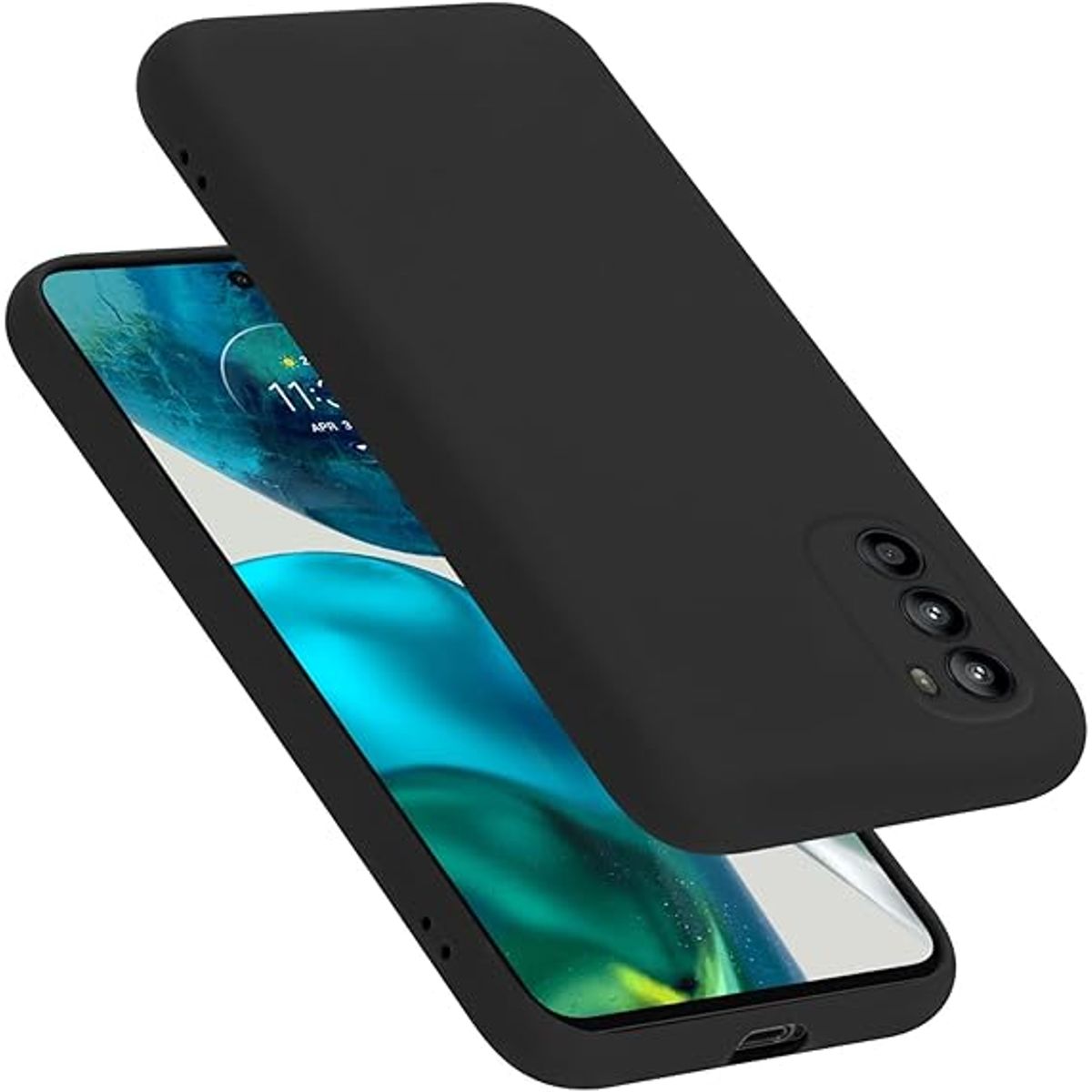 GENERICO - Case Protector para Motorola G52 Silicona Negro