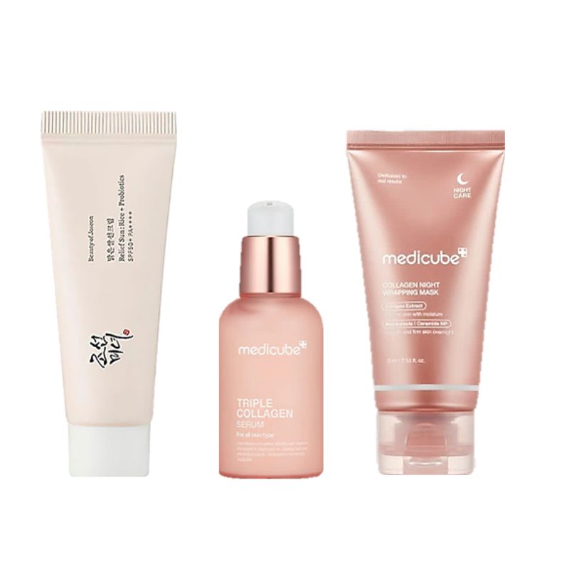 MEDICUBE - SET MEDICUBE + BEAUTY OF JOSEON FIRMEZA HIDRATACIÓN & PROTECCIÓN SOLAR