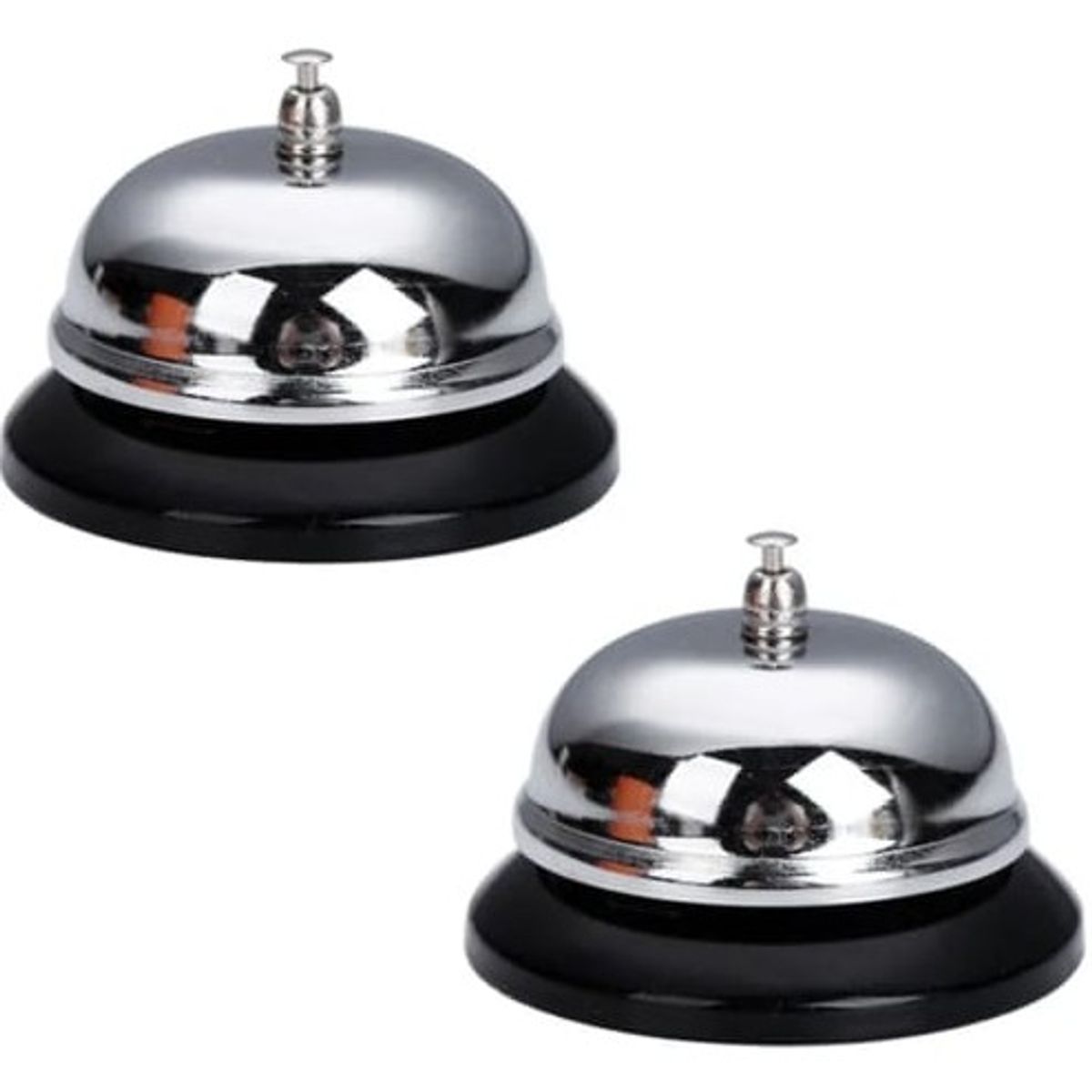 GENERICO - Pack 2 Campana Timbre Para Recepción Hotelero U Restaurante # 8