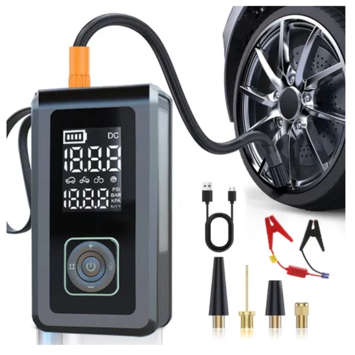SEISA - Inflador de Llanta Compresora de aire Arrancador de Auto