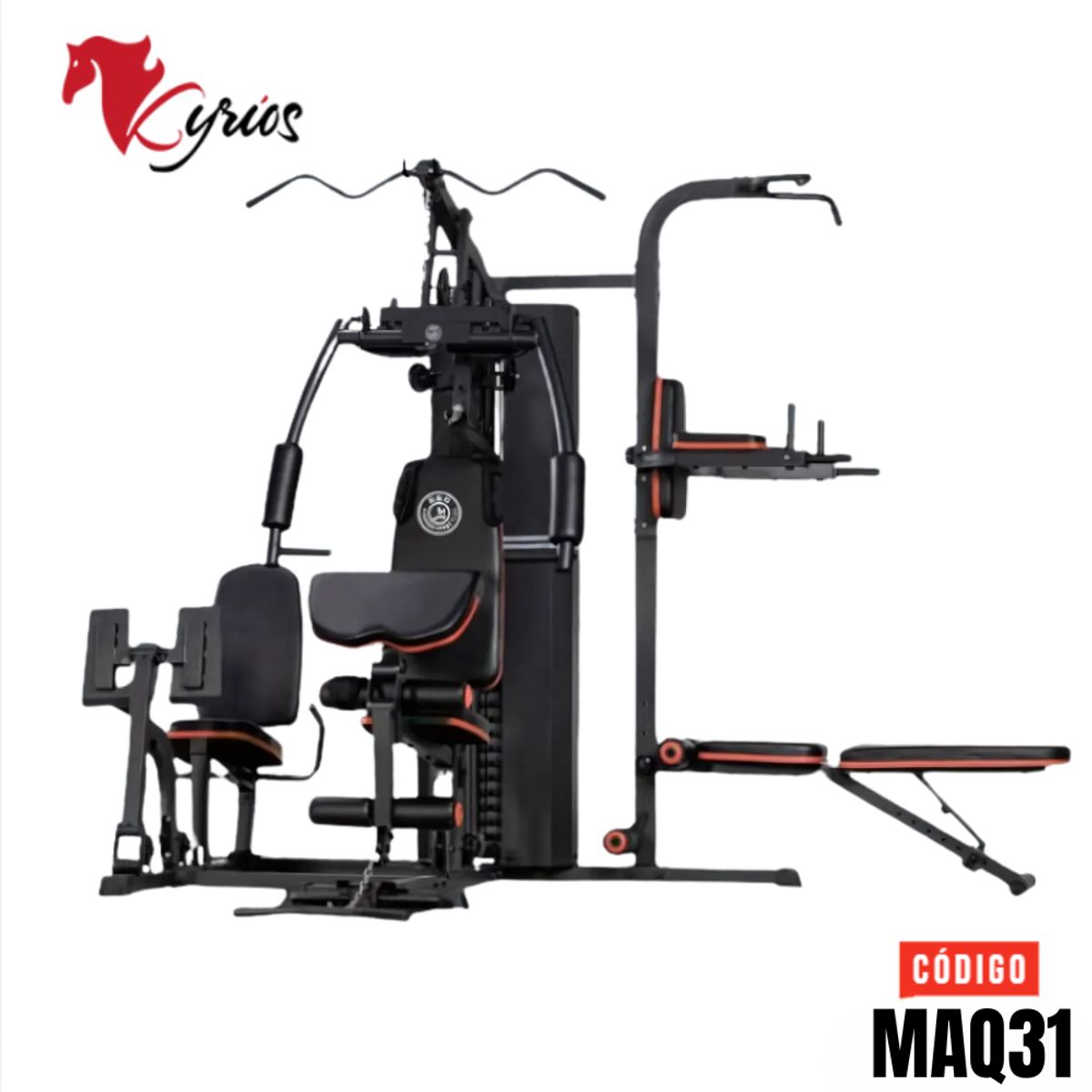 NO LOGO - MAQUINA DE GIMNASIO DE 3 ESTACIONES