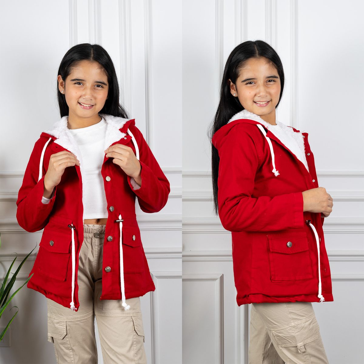 DANUS - casaca forro campera drill niña-danus