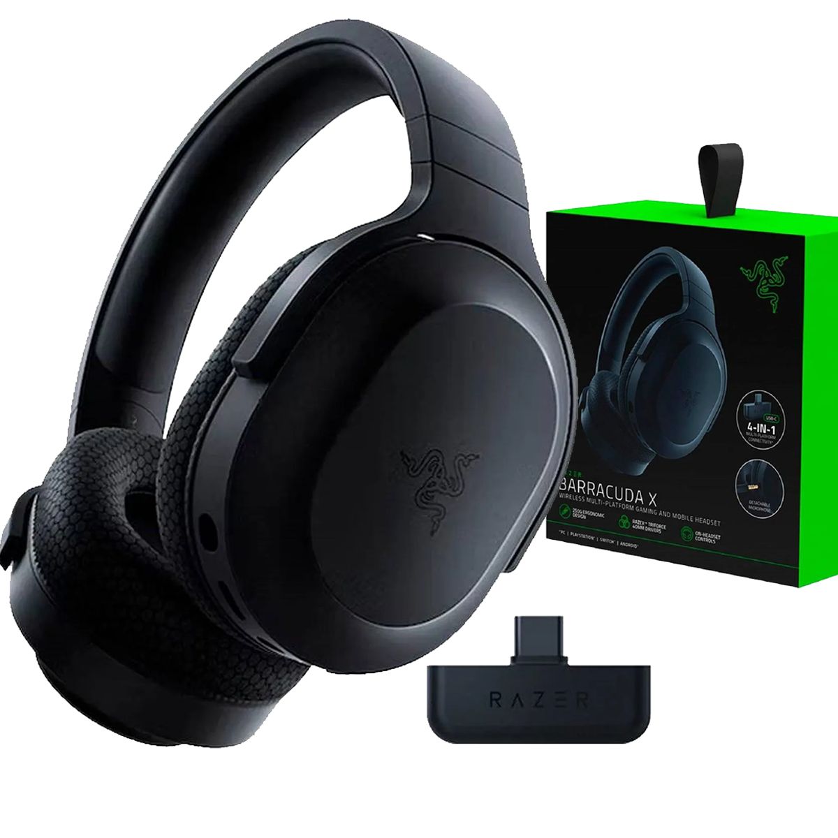 RAZER - AUDIFONO GAMER RAZER BARRACUDA X 2022 50H WIRELESS / BT / 3.5 MM BLACK