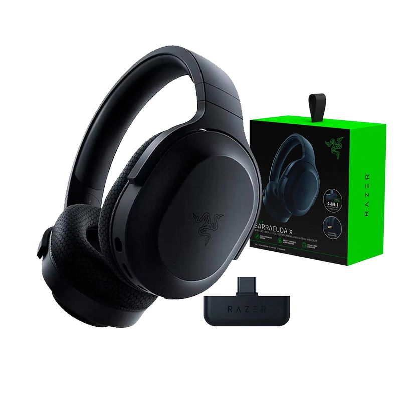 RAZER - AUDIFONO GAMER RAZER BARRACUDA X 2022 50H WIRELESS / BT / 3.5 MM BLACK