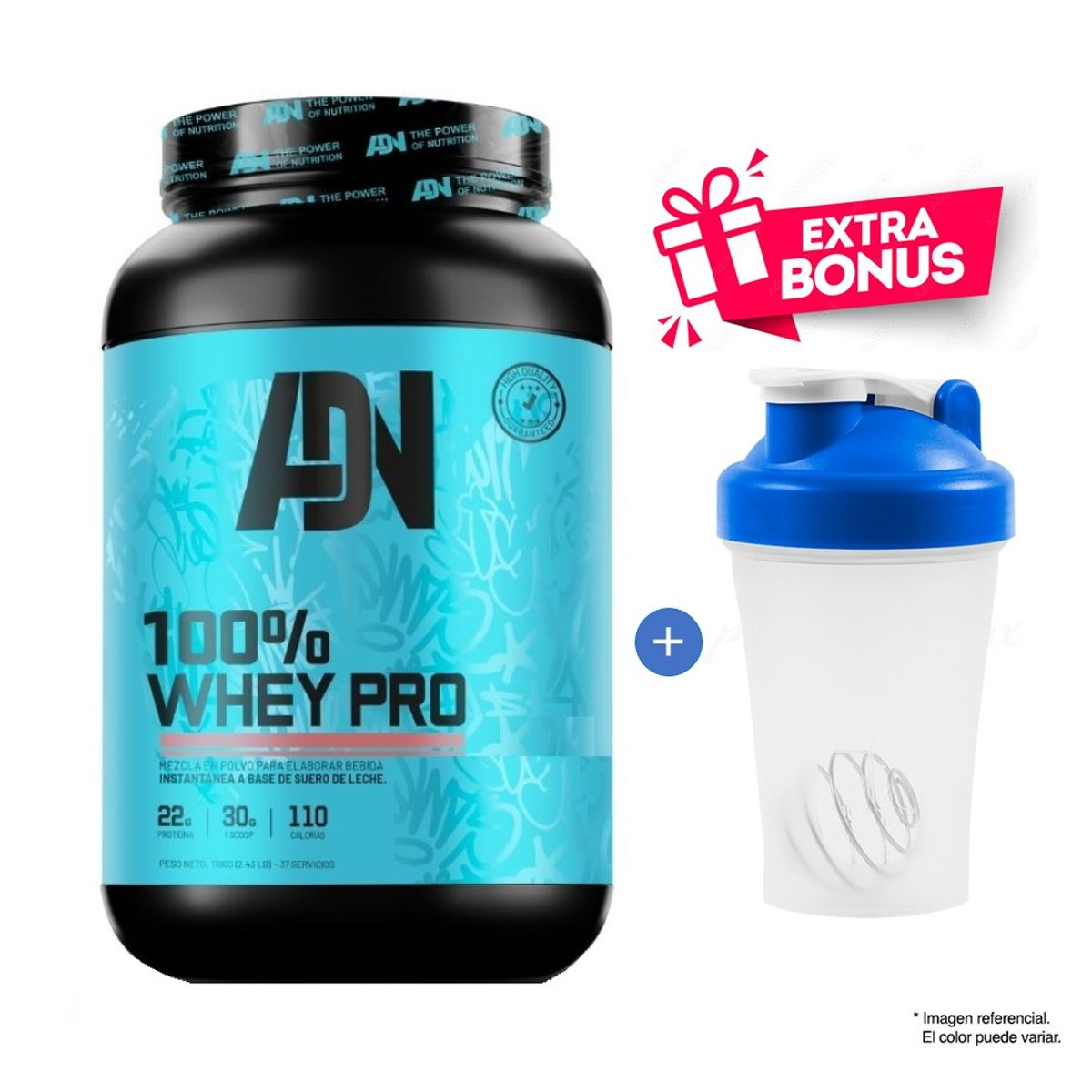 ADN - Proteína ADN 100% Whey Pro 1.1 Kg Vainilla