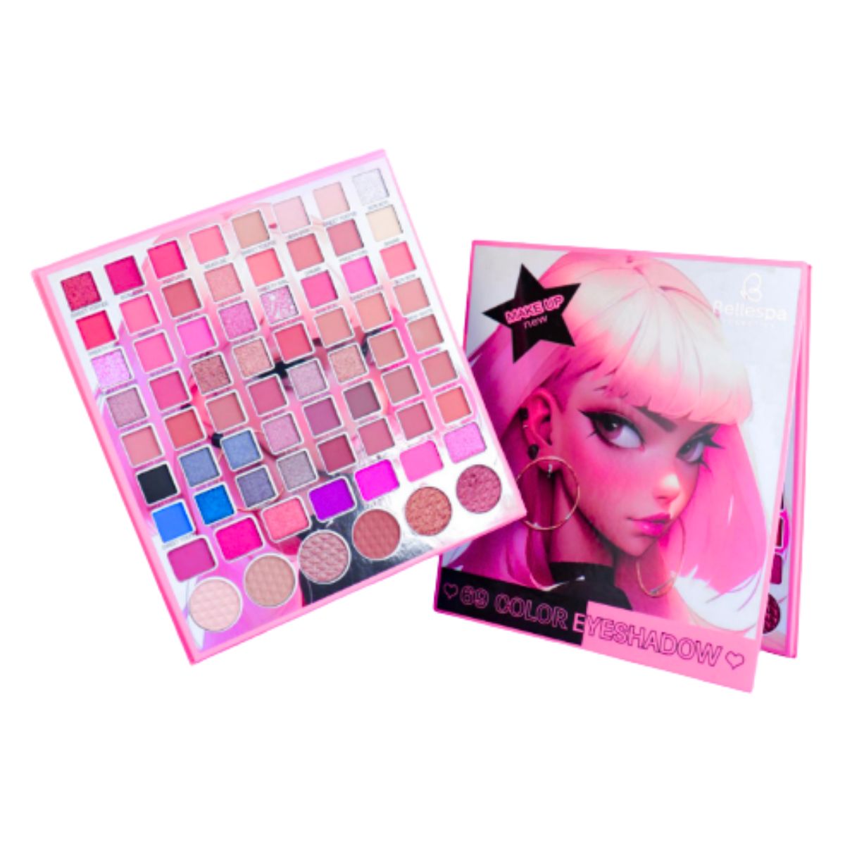 GENERICO - Bellespa - Rose Star Palette 69 Color Eyeshadow