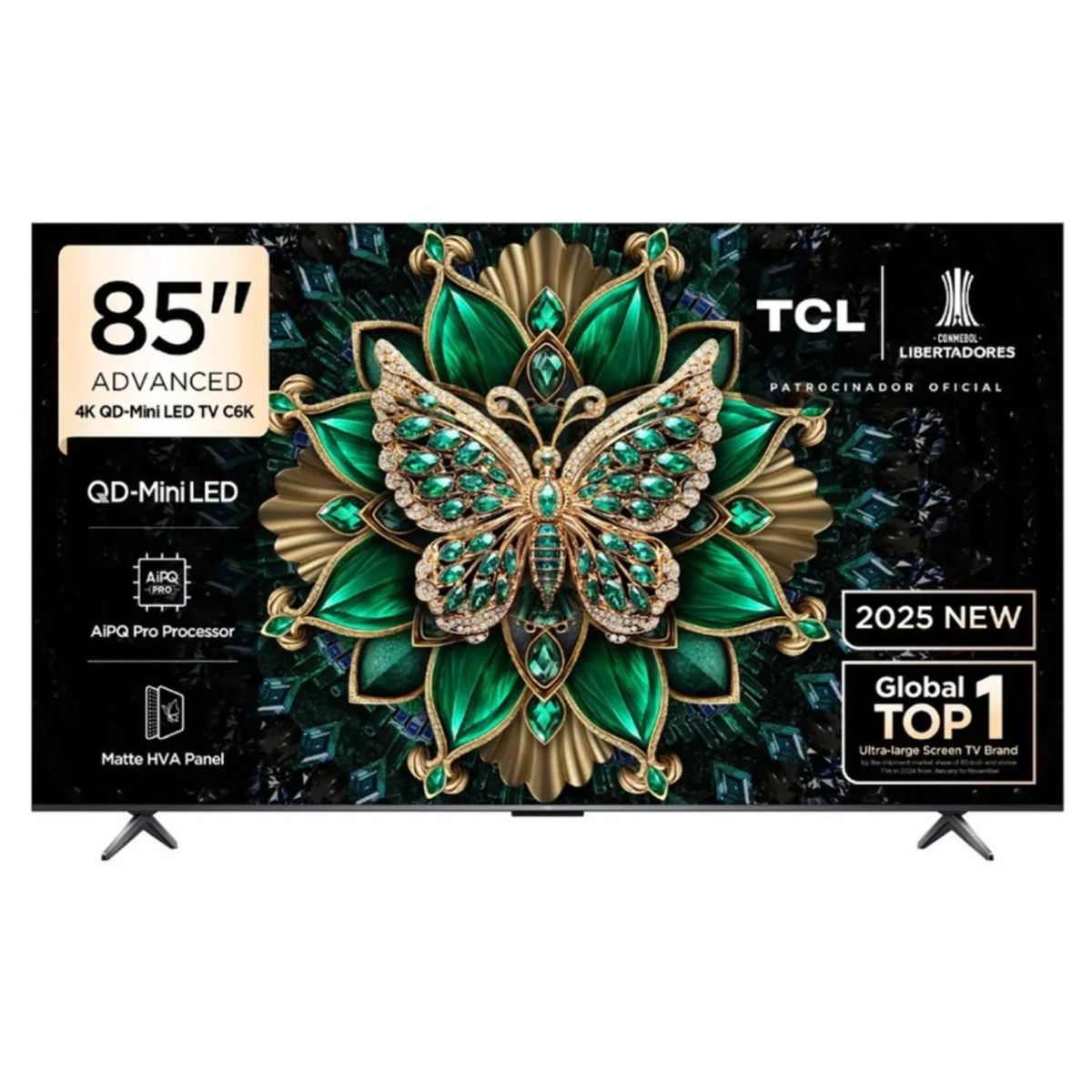 TCL - Televisor TCL Mini LED 85" QD UHD 4K Smart Google TV 85C6K - Nuevo 2025