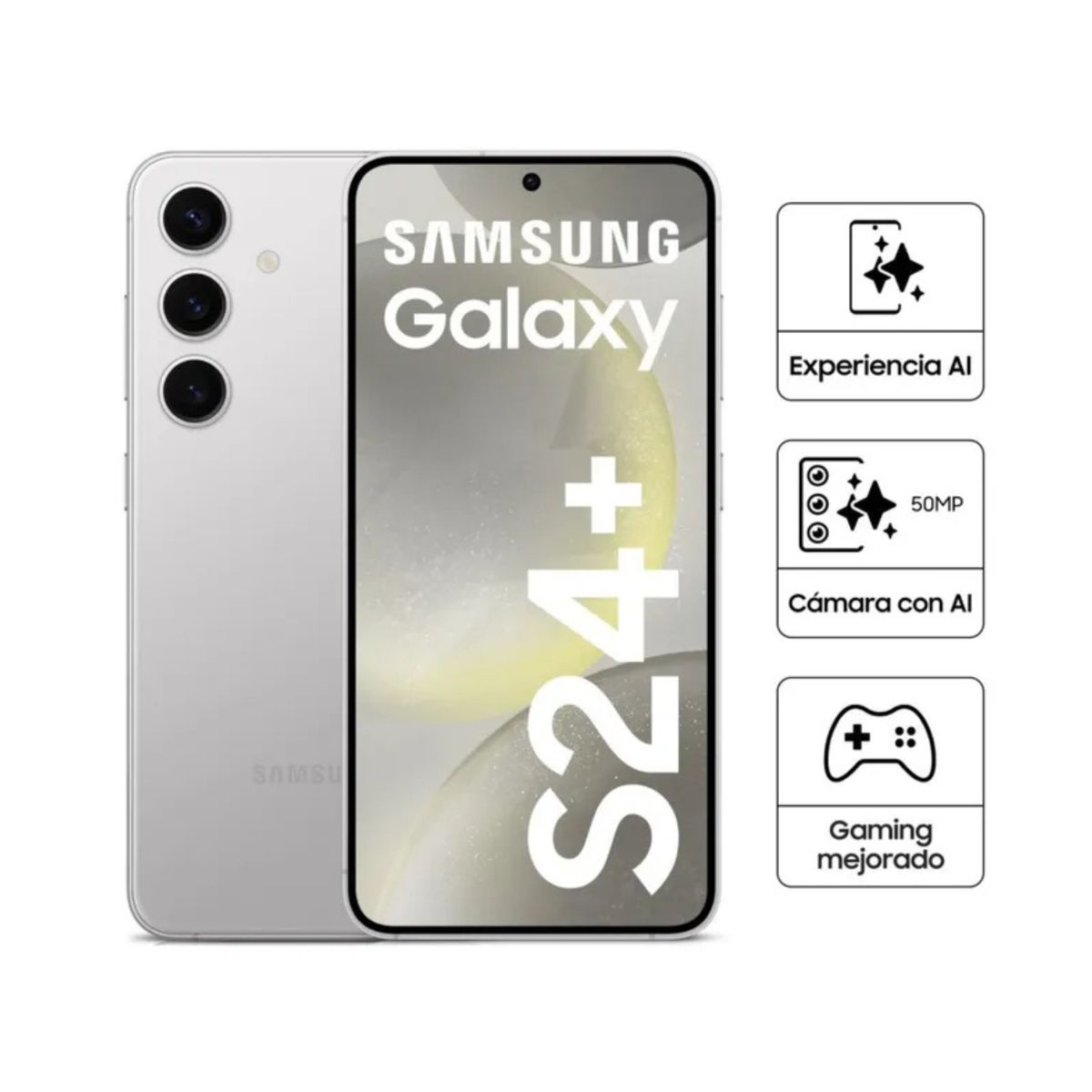 SAMSUNG - SAMSUNG GALAXY S24 PLUS 12GB RAM 256GB - GRAY - OPEN BOX