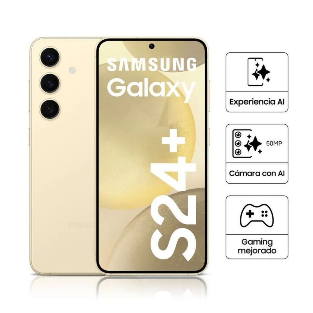 SAMSUNG - SAMSUNG GALAXY S24 PLUS 12GB RAM 256GB - YELLOW - OPEN BOX