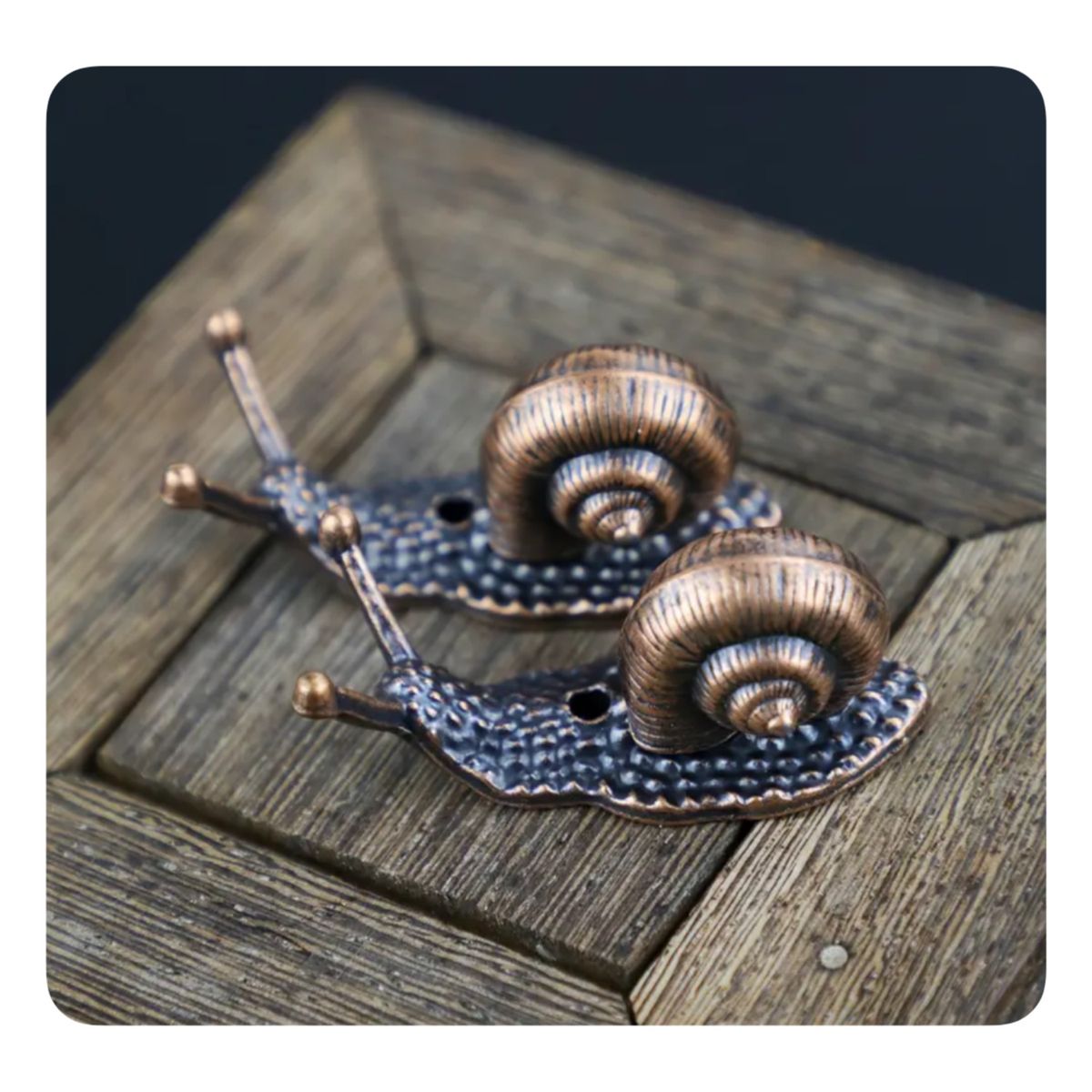 GENERICO - Porta Incienso Estilo Caracol - Cobre