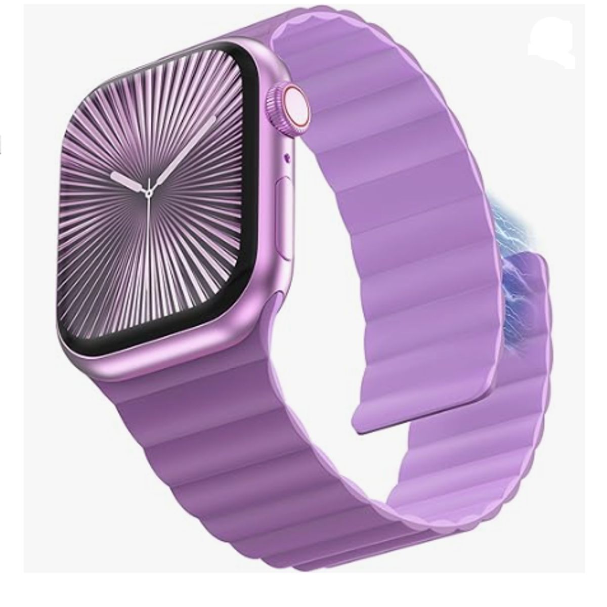 GENERICO - Correa de Cuero Imantado para apple watch 42mm - PÚRPURA