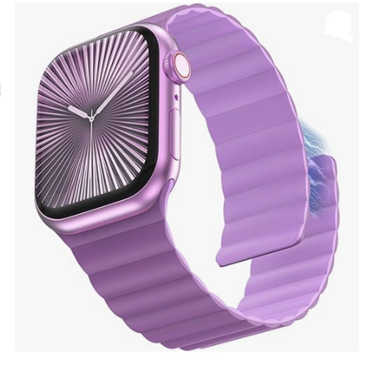 GENERICO - Correa de Cuero Imantado para apple watch 42mm - PÚRPURA