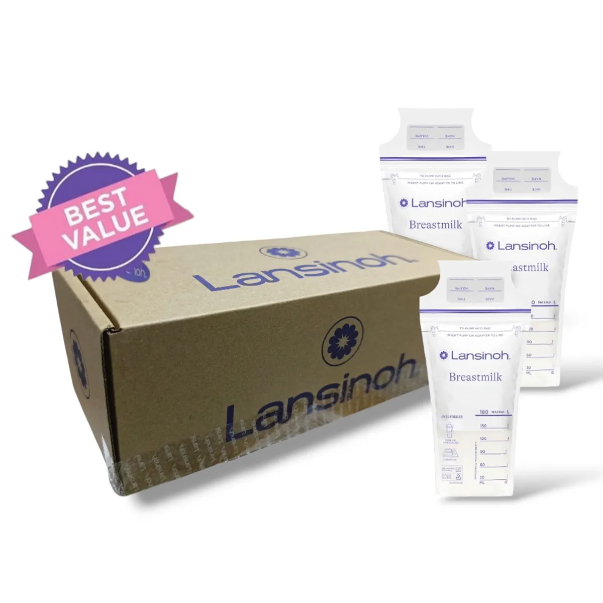 LANSINOH - Lansinoh - Bolsas de almacenamiento de leche materna 200 uds